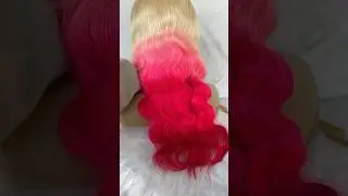 13*4 colored frontal wig