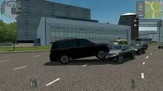Delivery of parcels on Toyota Land Cruiser 200 City Car Driving Logitech G29