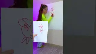 Turn a Heart into a Rose 🌹 Cute Flower Drawing for Mom!