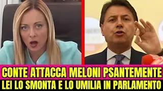 Meloni show in Parlamento: Conte fa una figuraccia e viene ridicolizzato