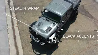 Jeep Gladiator XPEL Stealth Wrap, Black PPF Accents + Tint installation timelapse.