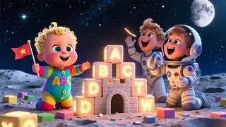 Baby Moon Landing Adventure Story | Fun Space Song for Kids | Cosmic Learning Rhyme 🌙🚀