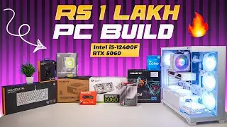 Rs 1 Lakh Gaming and Streaming PC Build | Intel i5-12400F + RTX 5060 🔥