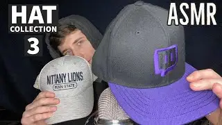 ASMR | Hat Collection 3 (fast tapping and fabric scratching)