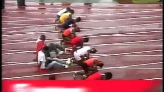 100 M Sub-Junior Girls Race & Jamilla Billy Interview - Grenada Intercol 2011