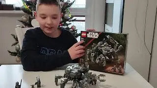Olo & Tata - Rozpakowujemy i budujemy.. #LEGO #starwars 75361 Spider Tank Pajęczy Czołg 🕷🕷🕷 #17