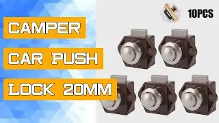 Camper Car Push Lock 20mm RV Caravan Boat Motor Home Cabinet Drawer Latch Button Locks Furniture Har