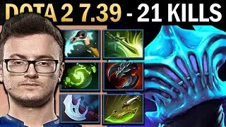 Razor Gameplay Miracle with 21 Kills and Butterfly - Dota 2 7.39