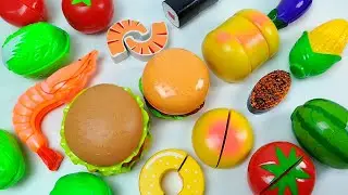 Relaxing ASMR: Cutting Plastic Apple & Orange with Pop It! | Satisfying Crunch Sounds