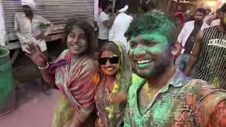 Barsana ki rangi holi lathh mar 👍👀full vilog