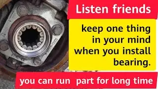 How to replace hub bearing with press machine.Cherry QQ