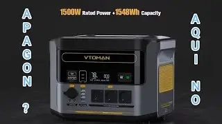 PREPÁRATE PARA EL PRÓXIMO APAGÓN. VTOMAN  FlashSpeed 1500 ESTACIÓN PORTÁTIL DE ENERGÍA. #ALIEXPRESS