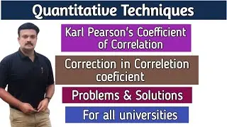 Correction in correlation coefficient: Problem and Solution