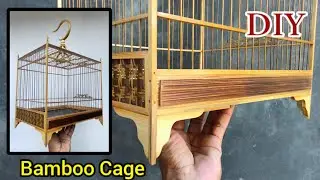 DIY minimalist bamboo cage