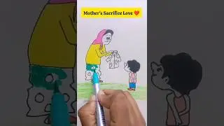 Mother's Love 💕 #art #story #motherlove #love #moralstory #shorts #ytshorts