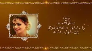 TELUGU TREDITIONAL WHATSAPP WEDDING INVITATION 039