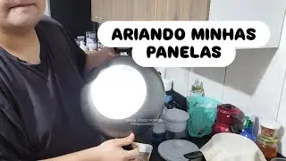 LAVANDO LOU&Ccedil;A E ARIANDO PANELAS COM ESCOVA DE FERRO - Canal Diogo Pontes