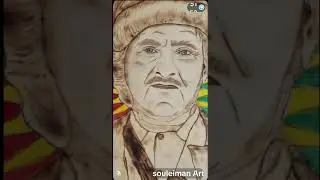 صورة الملا مصطفى برزاني  بلحرق على الخشب مع صوت الفنان  فريد زيدان 