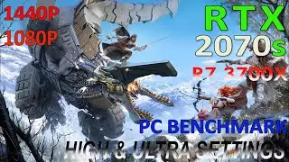 Horizon Zero Dawn PC Benchmark | RTX 2070 Super & Ryzen 7 3700X | High vs Ultra |1080p 1440p 2K
