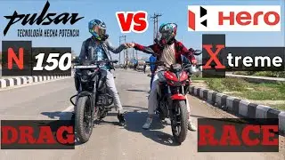 NEW 2024 HERO XTREME 🔥VS 🔥2024 PULSAR N 150 DRAG RACE 🔥