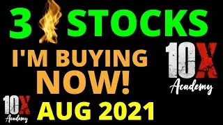 Top Three Stocks to Buy in August 2021 // 10X Academy