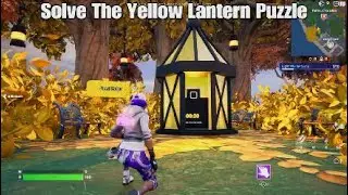 Solve a Yellow Lantern Puzzle Fortnite location