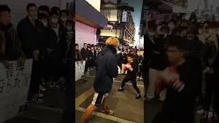 Street boxing in #osaka #japan #japanlife #newyear