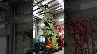 2 ton Hydraulic C type Open Die Forging Hammer forged in workshop