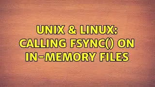 Unix & Linux: calling fsync() on in-memory files