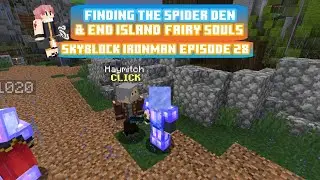 Finding All The Spider Den and End Island Fairy Souls!!! Ironman Skyblock EP. 28