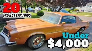 20 Classic Cars You Can Buy for Under $4,000 Today!  Budget-Friendly Classics!