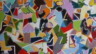 Gearoid Edmonds painting of Widors organ symphony no.5 art exhibition media