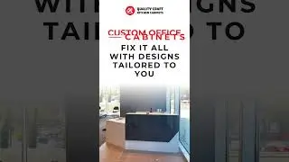 Transform Your Office with Custom Cabinets! 🚀✨ #OfficeUpgrade #qualitycraftkitchencabinet