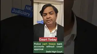 Police cannot freeze bank account #magistrate #policeinvestigation #judiciaryonlineclassess #clat