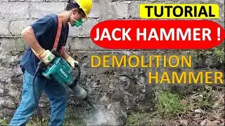 TUTORIAL DEMOLITION JACK HAMMER - Jack Drill - Mesin Bobok / Penghancur Beton - BREAKER HAMMER