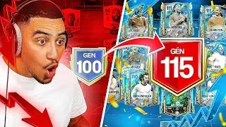 J'AI AMELIORER MON EQUIPE  A 115 DE GEN SUR FC MOBILE ! 🤑