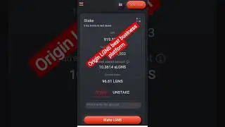 Origin LGNS Token PROFIT || LGNS Coin Achieve || LGNS best business platform