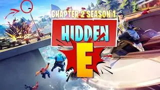 Fortnite hidden letter E location