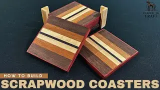 Turning Scrap Wood Into Beautiful Coasters | Quick, Easy, DIY Woodworking Project