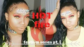 HOT FIRE - Makeup Tutorial - festival series pt. 1