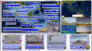 Live Sinabung  Seismogram/Helicoder,  Indonesia Volcano Monitoring  #OfficialPengamatGunungApi