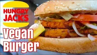 New Hungry Jacks Vegan Burger Review aka Burger King  - Mukbang