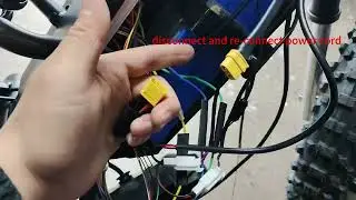 Xpro Electric Dirt Bike X1000 DK16 disconnect and re-connect power cord