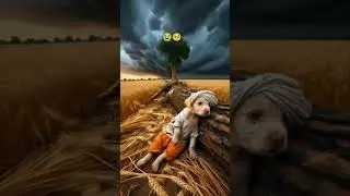 a poor dog field distroyed 😱|#shorts #ai #dog #aidogvideo #animal
