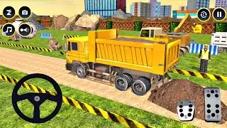 Heavy Duty Mud Truck Transport Mission : JCB Road Construction : Road Construction Android Gameplay