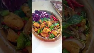 Lao/Thai Style Fried Fish Salad