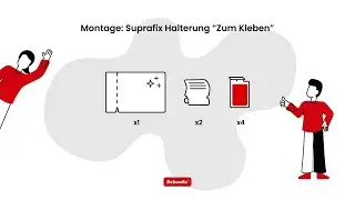 Schuette&reg; Plissee ohne Bohren Suprafix Halterung &ldquo;Zum Kleben&rdquo; Montage