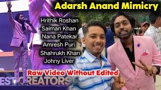 Adarsh Anand Mimicry In Creator Carnival 2023 Event || Hrithik Roshan, Amrish puri, Salman Khan