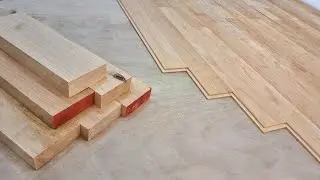 How to Make and Install Hardwood Flooring Planks using Glue