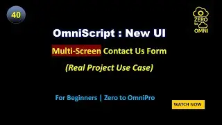40 многоэкранных форм обратной связи с использованием OmniScript | Доступ к данным предыдущего ша...